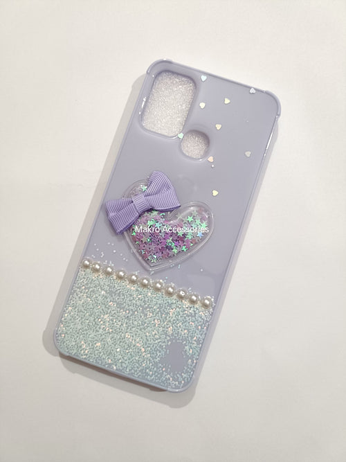 Infinix Hot 10 Play Fancy Soft Silicone Cute Heart Back Cover