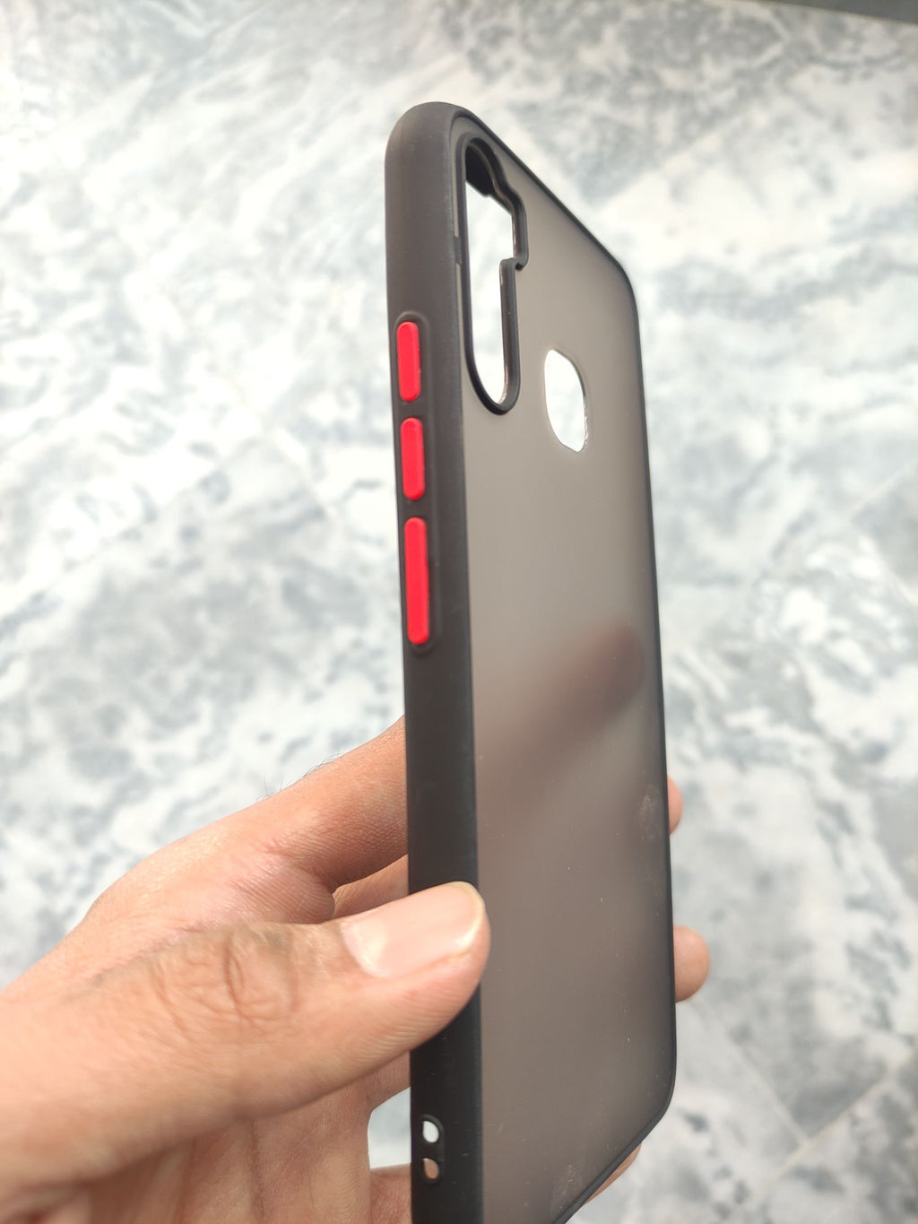 Tecno Camon 12Air Matt Translucent Colour buttons back cover