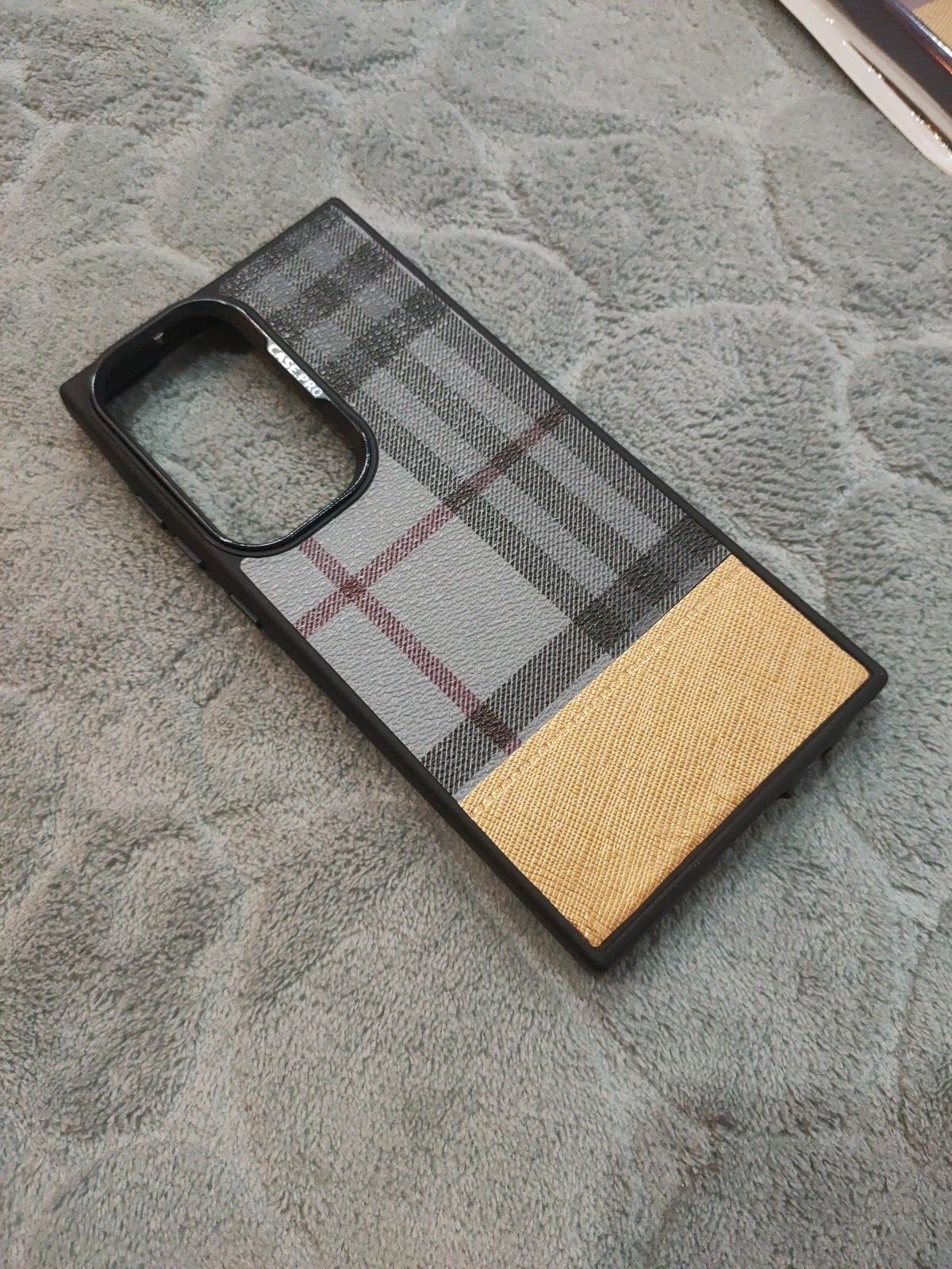 CASEPRO Samsung S23 Ultra PU Dual Tone Leather Back Case