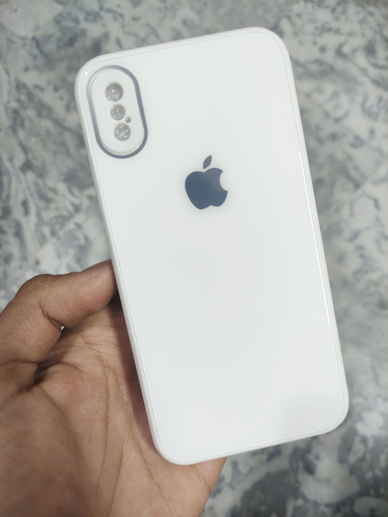 iPhone X/Xs Real Tempered Glass Camera Protection Back cover