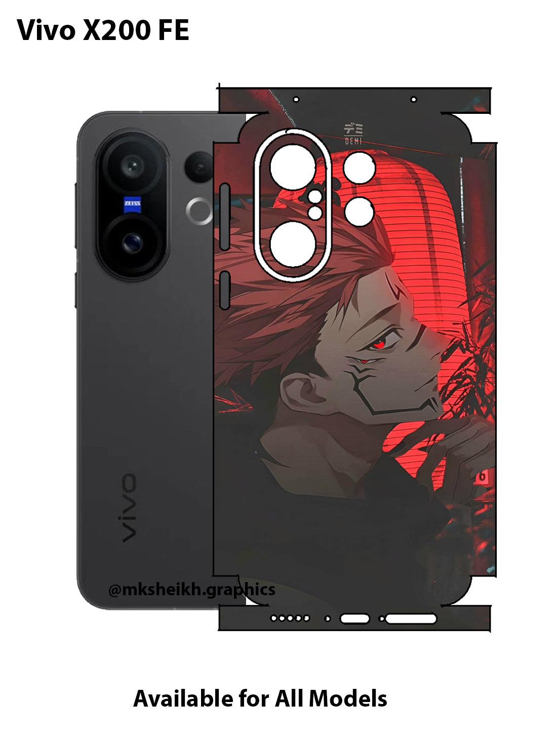 Vivo X200 FE Anime Full Body Skin Wrap