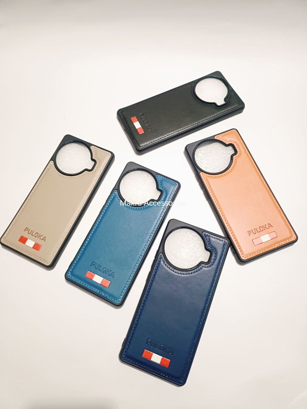 Tecno Spark 20 Pro Plus Soft Silicone PU Puloka Leather Back cover