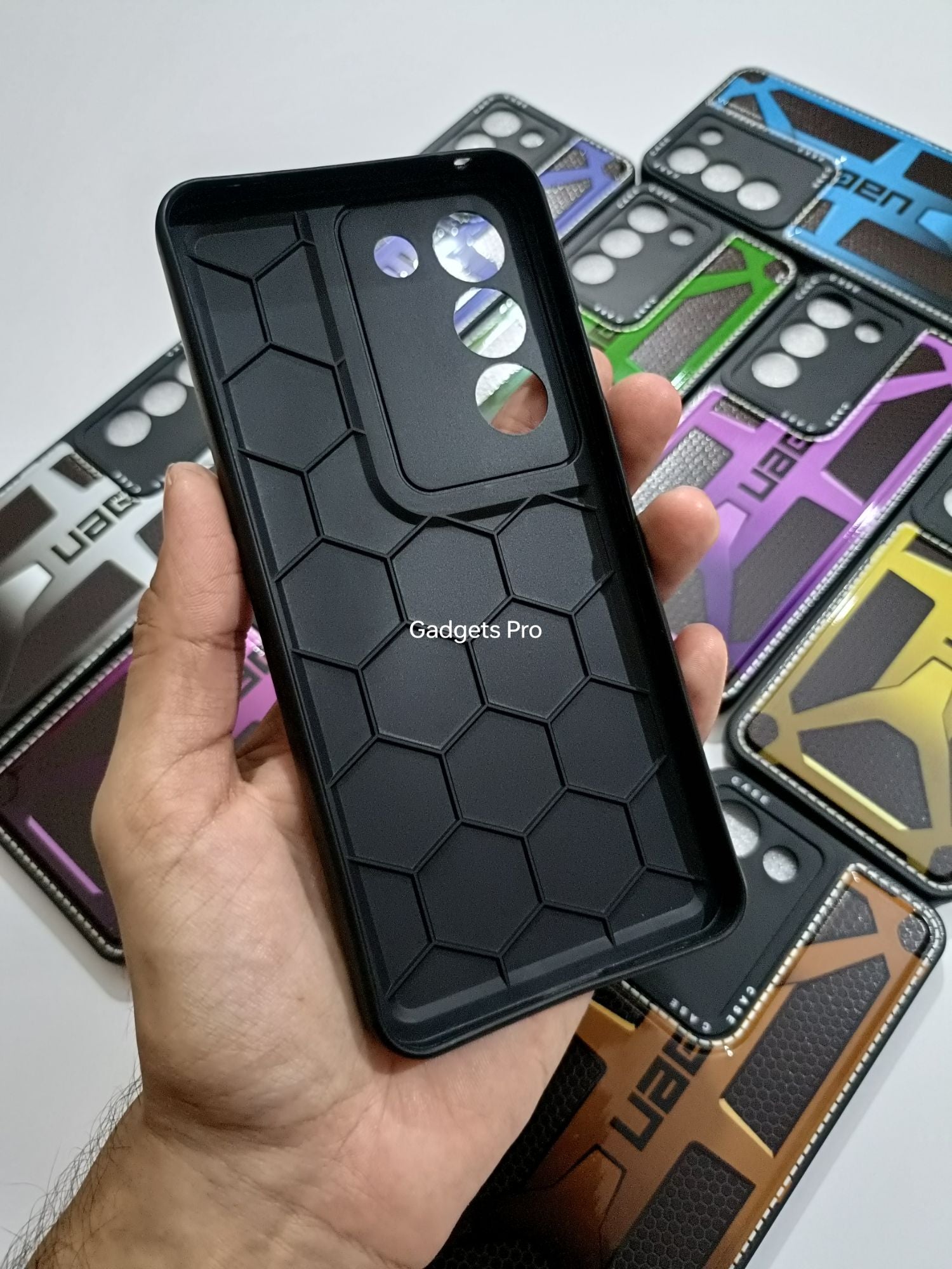 Vivo Y100 Soft Silicone Camera Protection UAG Printed Back cover