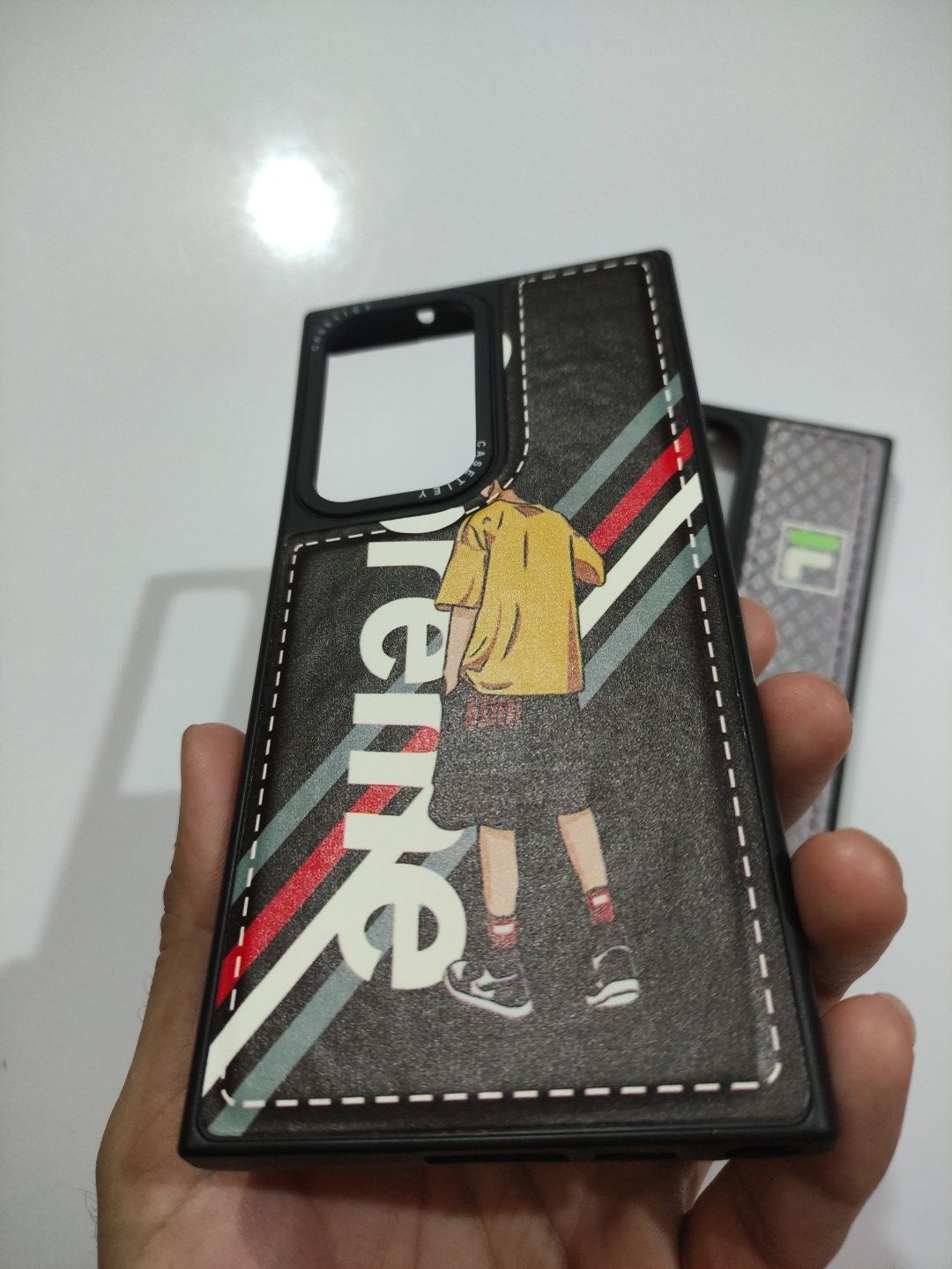 Samsung Galaxy S23 Ultra Soft Silicone CASETIFY Printed Back Cover