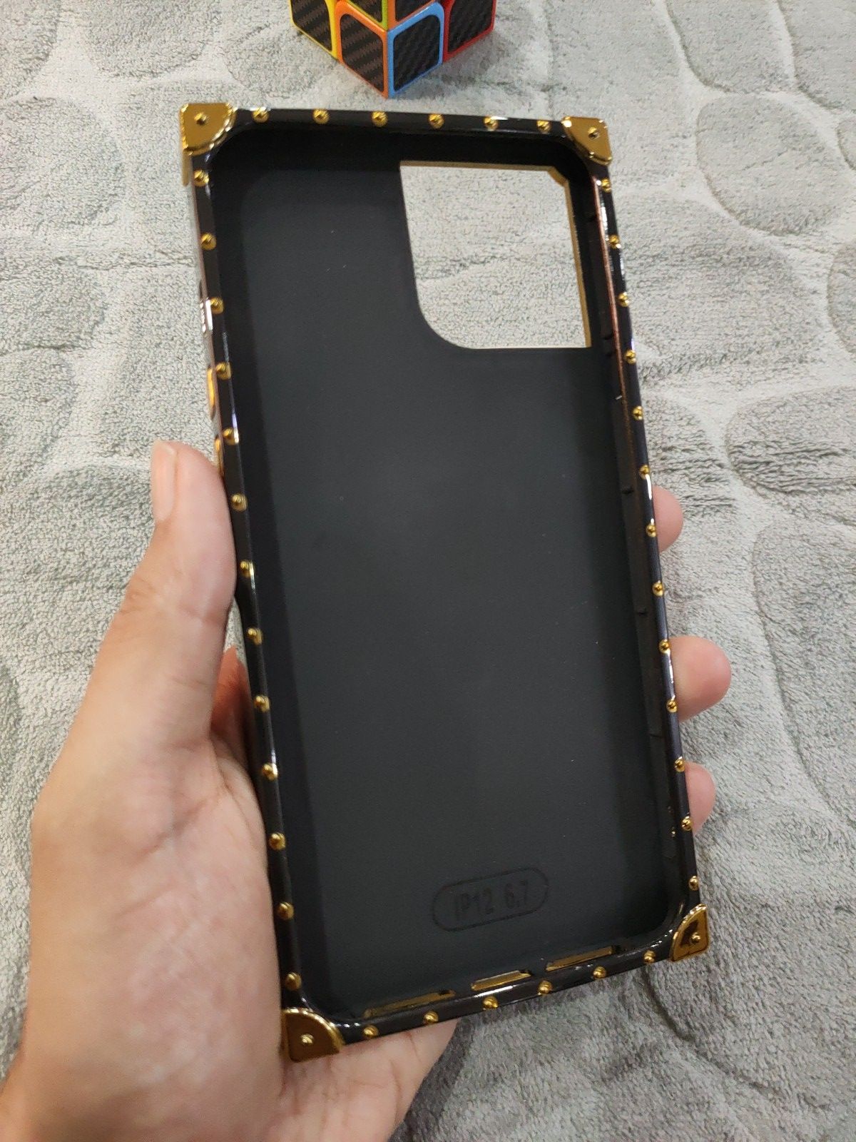 iPhone 12 Pro Max 6.7 Louis Vuitton Golden Fancy Back Cover