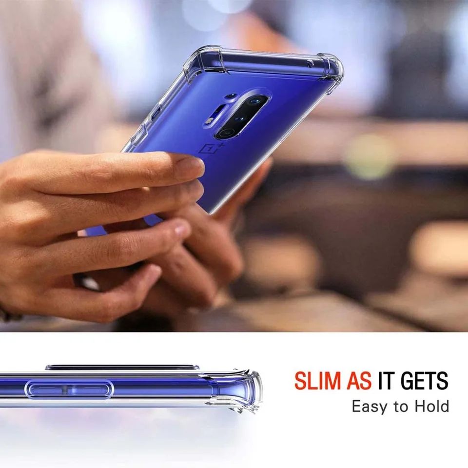 OnePlus 8 Pro Soft TPU Clear Corner Protection Back Cover