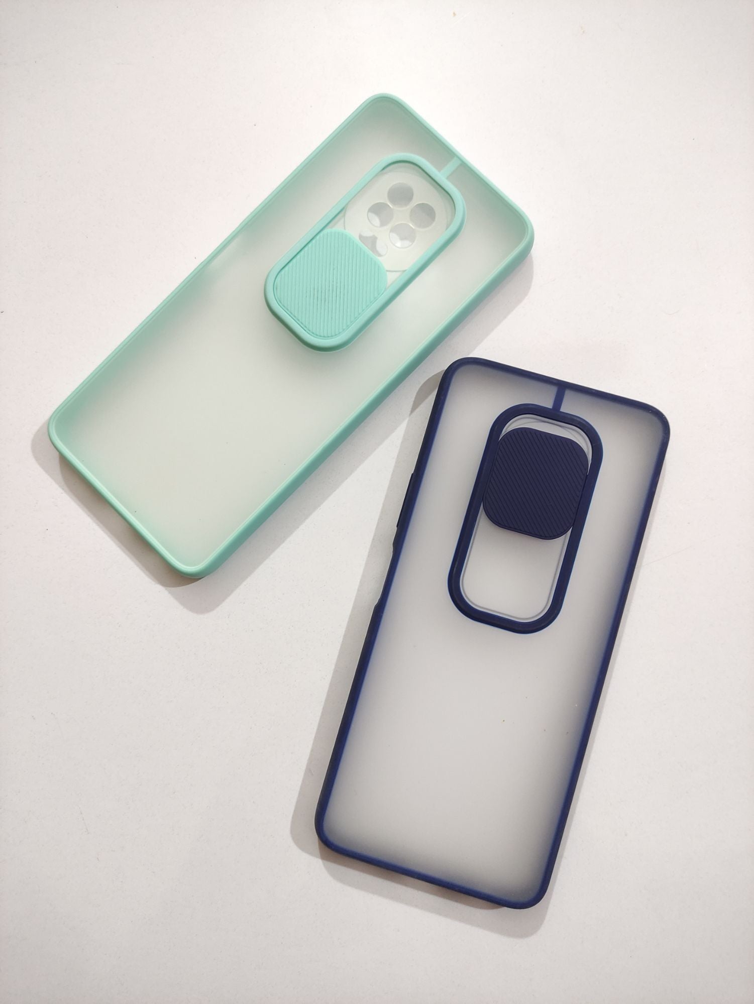 Infinix Note 7 Matt Colour Frosted Camera Slider Back Cover