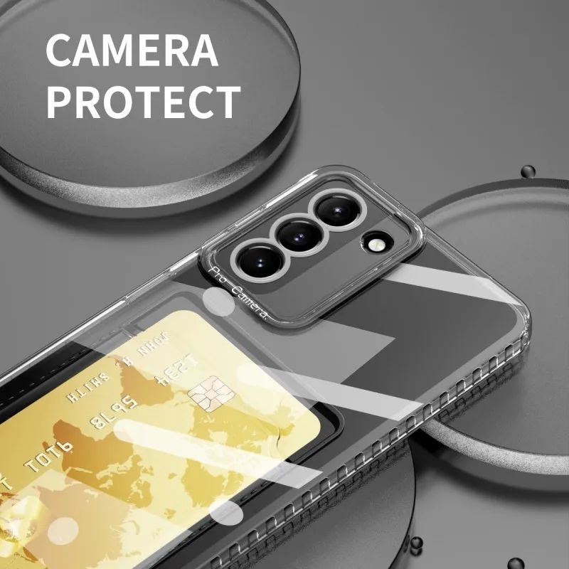 Samsung Galaxy Note 20 Ultra Soft TPU Clear Card Holder Back cover