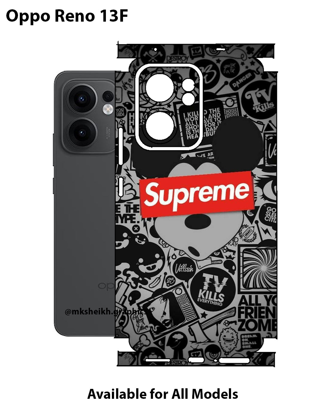 Oppo Reno 13F Supreme Full Body Skin Wrap