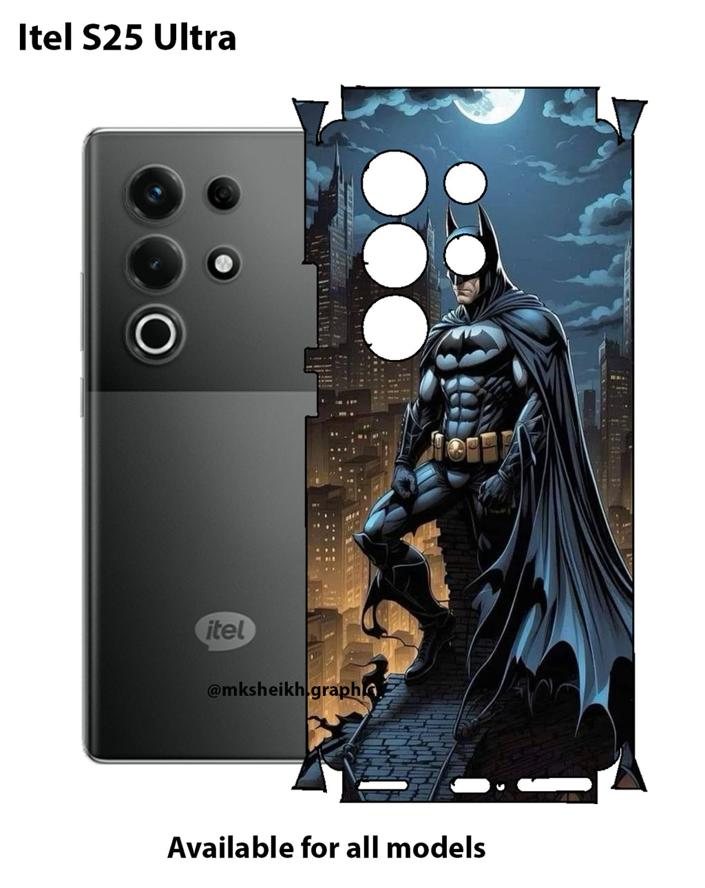 Itel S25 Ultra Premium Quality Full Body Skin Wrap