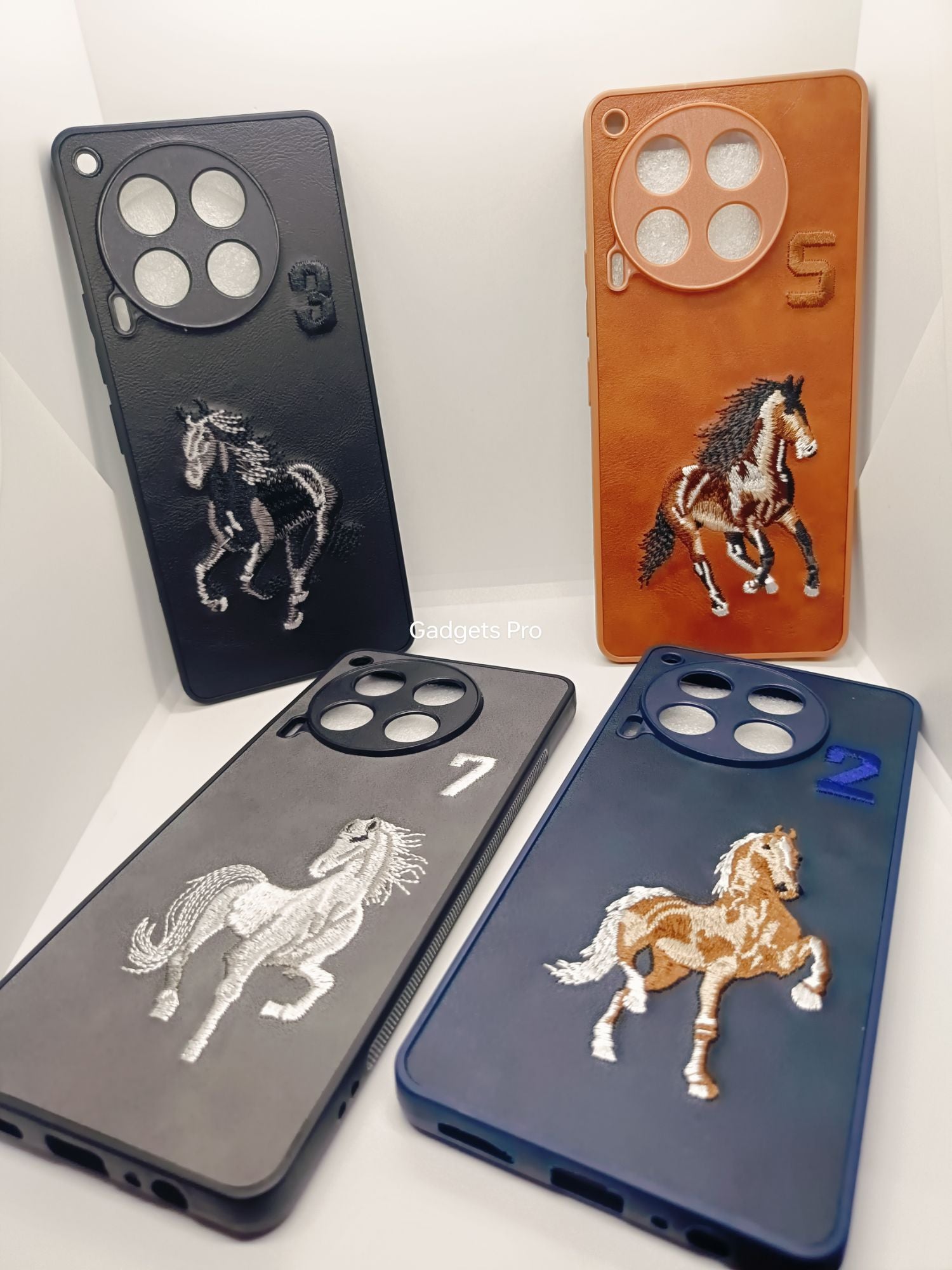 Tecno Camon 30 PU Premium Quality Embroidery Polo Design Back cover