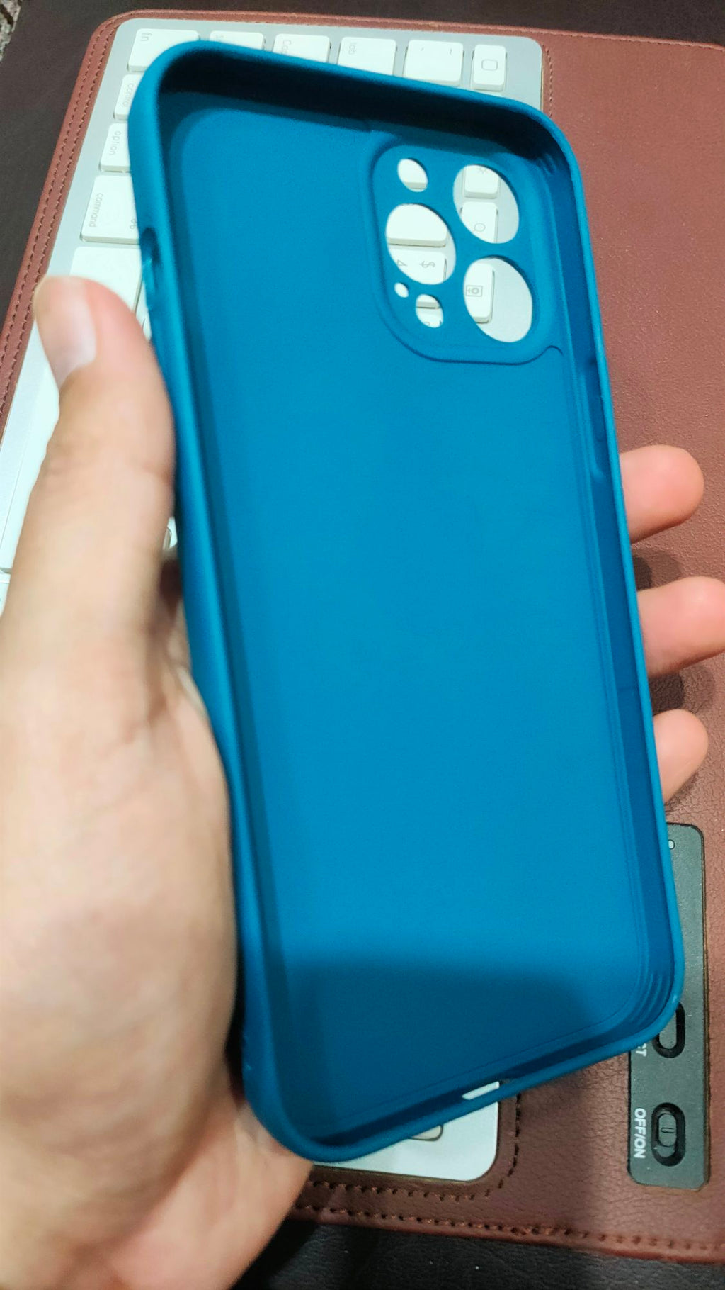 iPhone 12 Pro Max 6.7 Liquid Silicone Soft 3D Fancy Back Cover