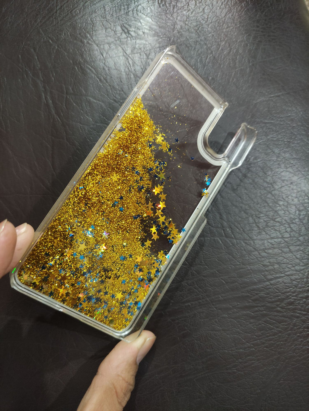 Huawei Shot X Fancy PC Clear Liquid Glitter Filled Back Cover