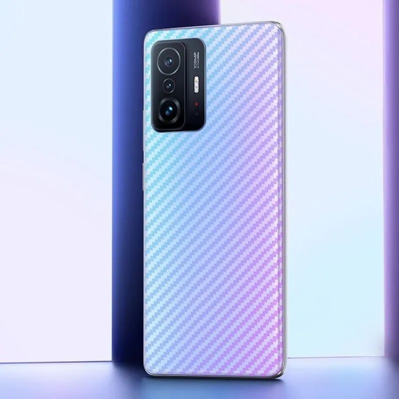 Oppo A57 2022 Carbon Fiber Pattern Transparent Back Protective Sheet