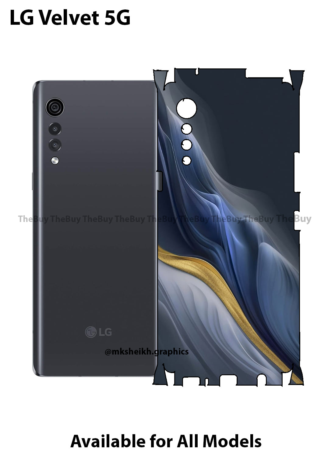 LG Velvet 5G Full Body Skin Wrap