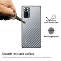 Redmi Note 11 Pro Carbon Fiber Pattern Transparent Back Protective Sheet