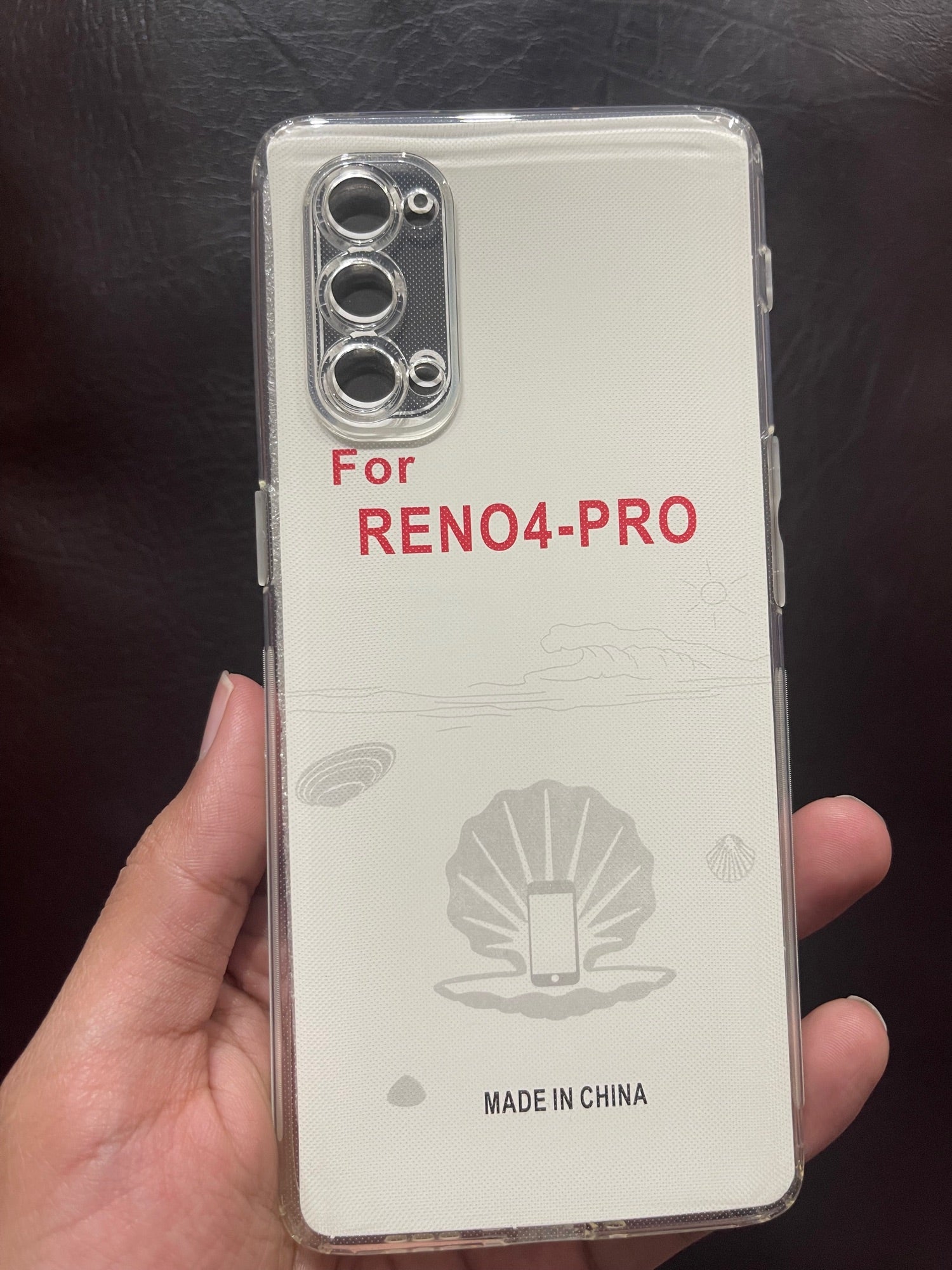 Oppo Reno 4 Pro Cover HD Transparent Dust Plug Back Case