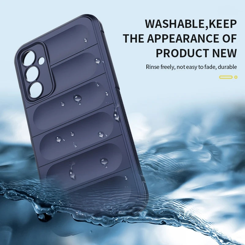 Samsung A55 5G Premium Quality Anti Slip Shockproof Camera Protection Liquid Silicone Case