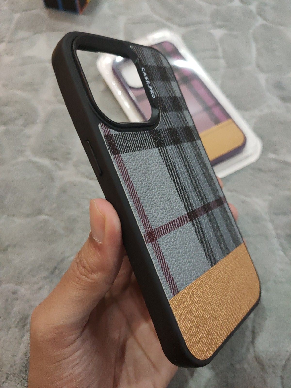 CASEPRO iPhone 14 Pro PU Dual Tone Leather Back Case