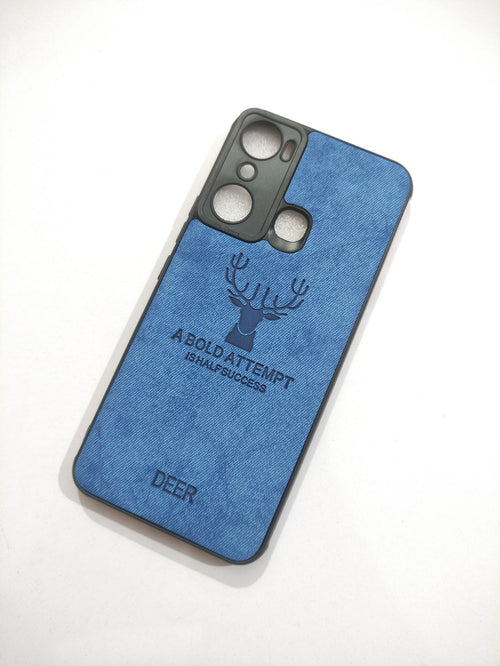 Infinix Hot 20i Soft Silicone Deer Fabric Back Cover