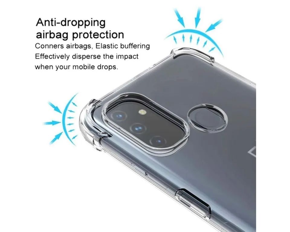 OnePlus Nord N100 Soft TPU Clear Corner Protection Back Cover