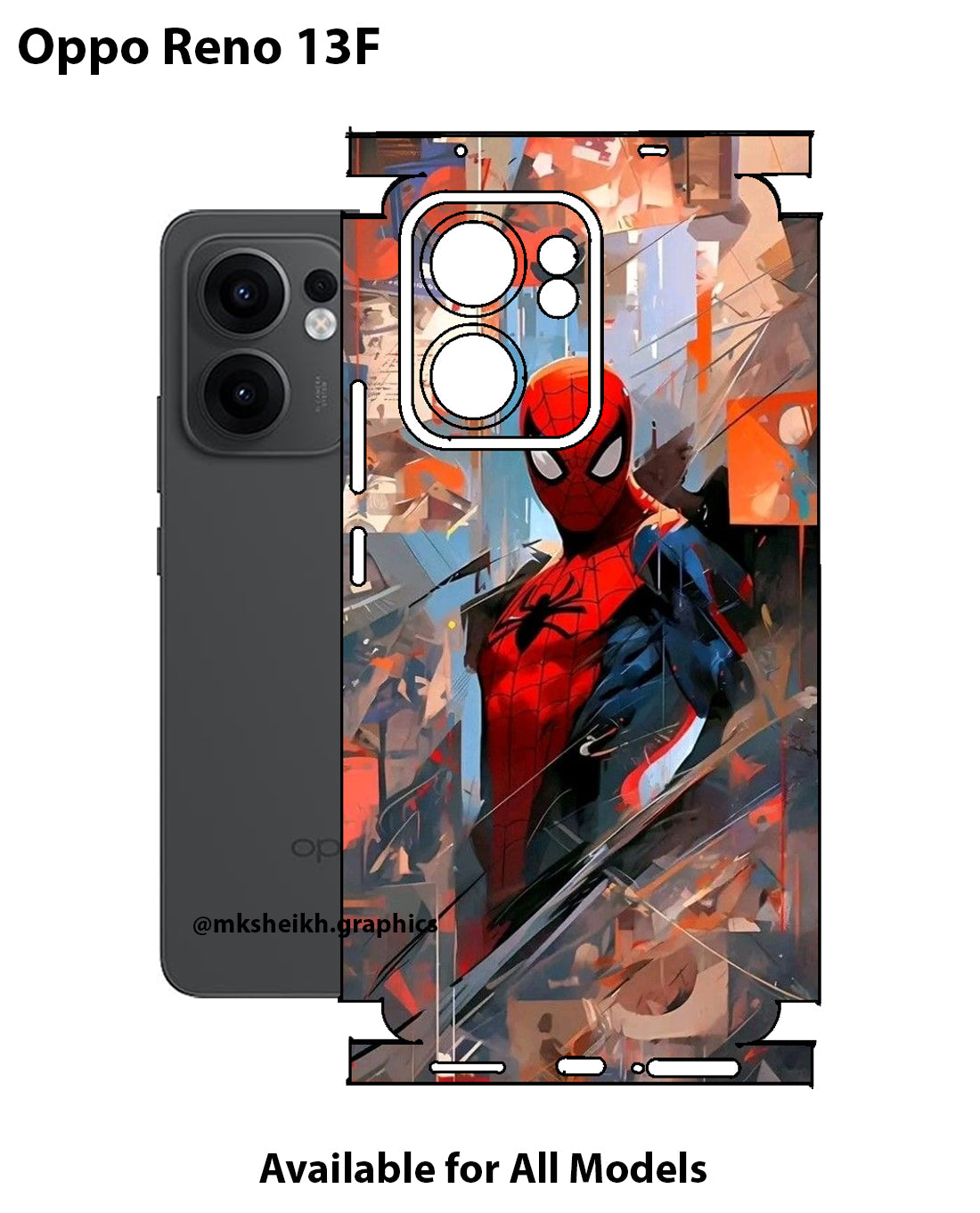 Oppo Reno 13F Super Heroes Full Body Skin Wrap