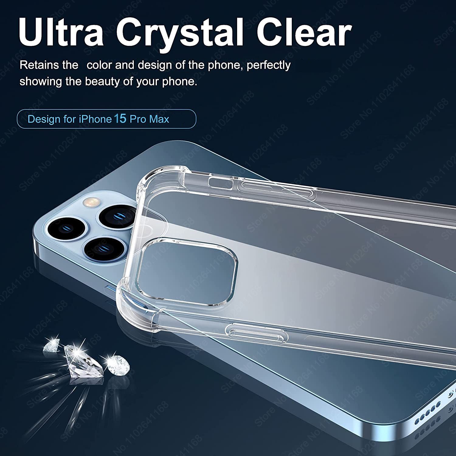 iPhone 14 Pro Max 6.7" Soft TPU Clear Corner Protection Back Cover
