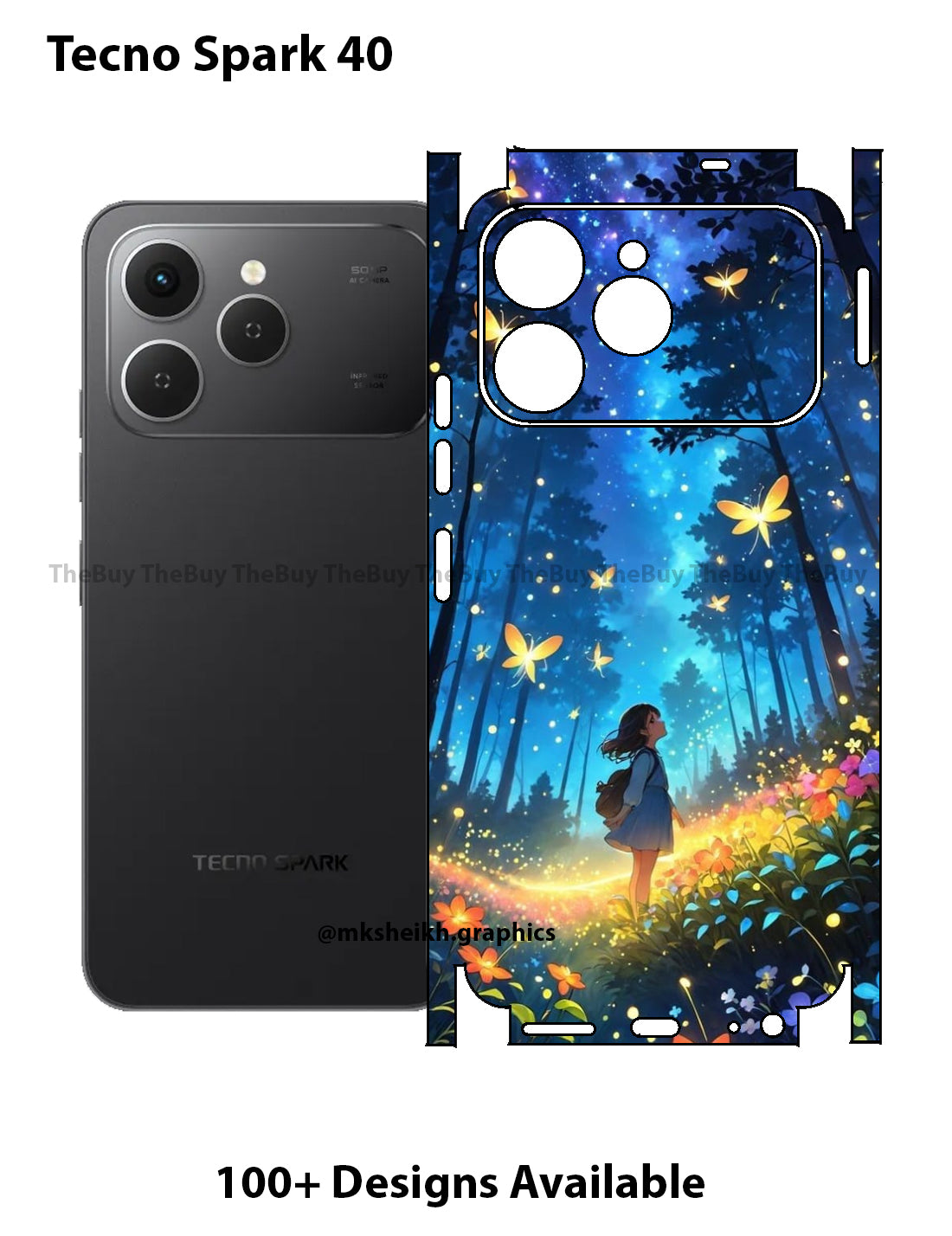 Tecno Spark 40 Full Body Skin Wrap