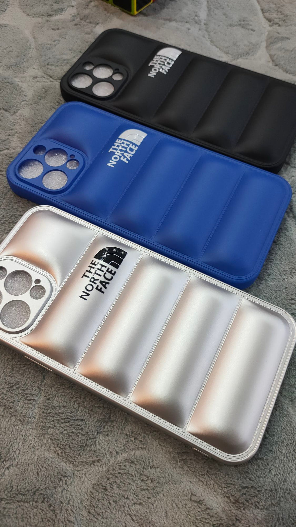 iPhone 12 Pro Max North Face Puffer Soft Silicone Case