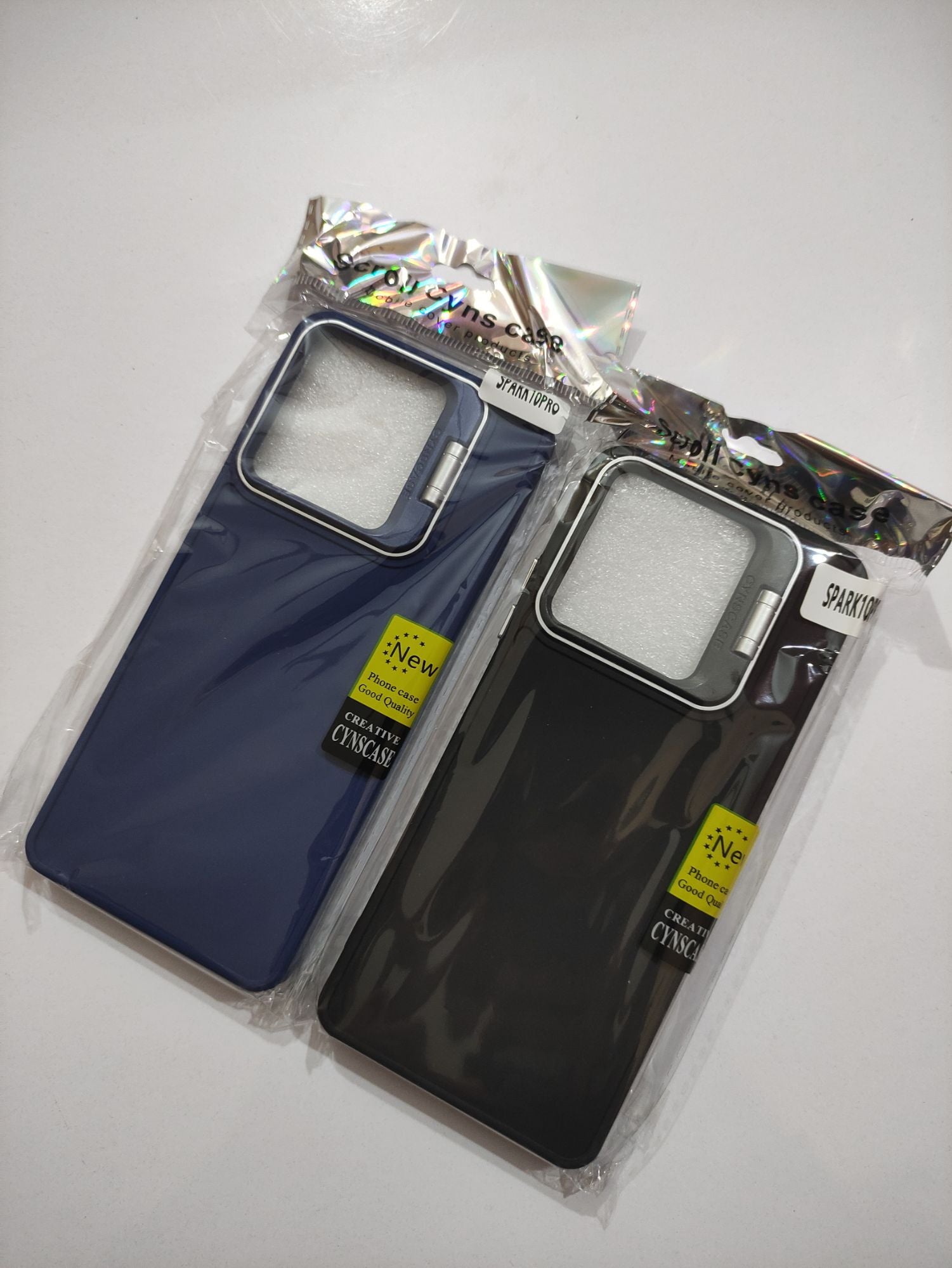 Tecno Spark 10 Pro Soft Silicone Camera Protection Kickstand Back Cover