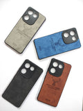 Tecno Camon 20 Soft Silicone Deer Fabric Back Cover