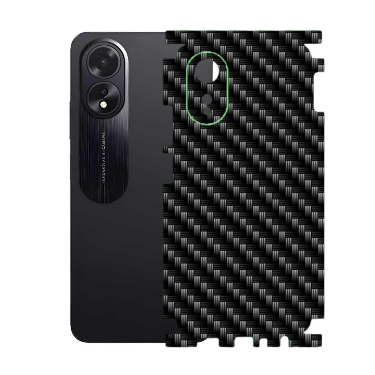 Oppo A18/A38 Carbon Fiber Texture Full Body Skin Wrap