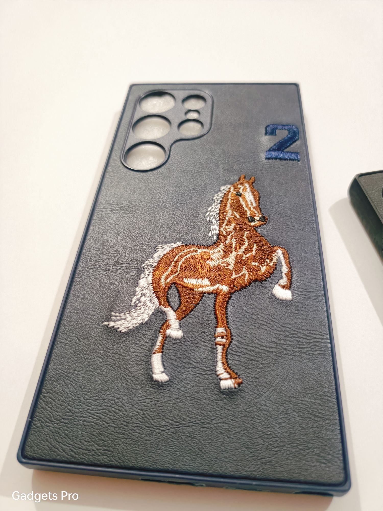 Samsung Galaxy S24 Ultra Soft Silicone Embroidery Polo Design Back Cover