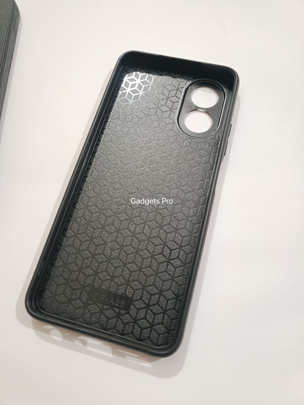 Oppo A18 Premium Quality PU Embroidery Polo Design Back cover