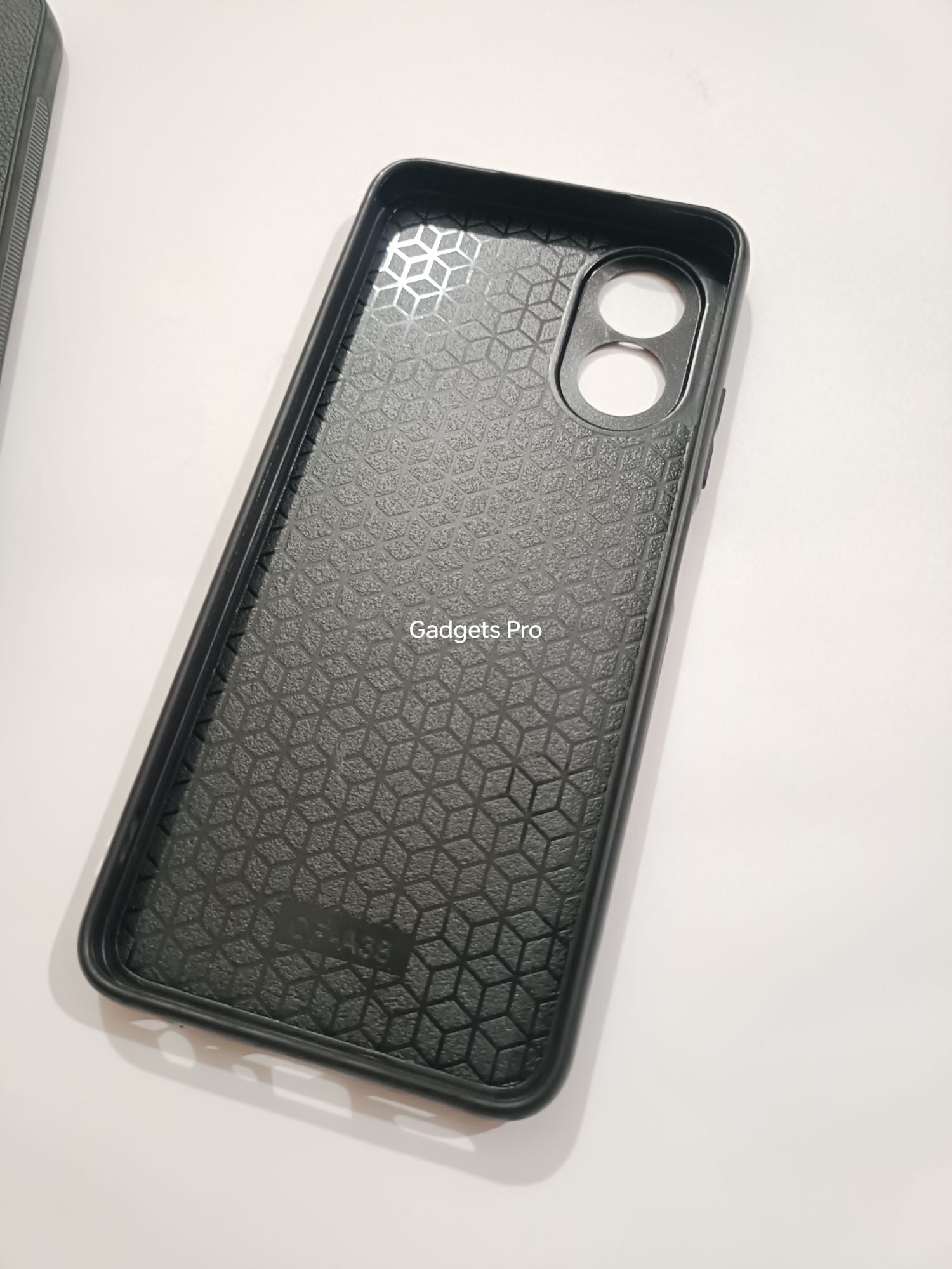 Oppo A18 Premium Quality PU Embroidery Polo Design Back cover