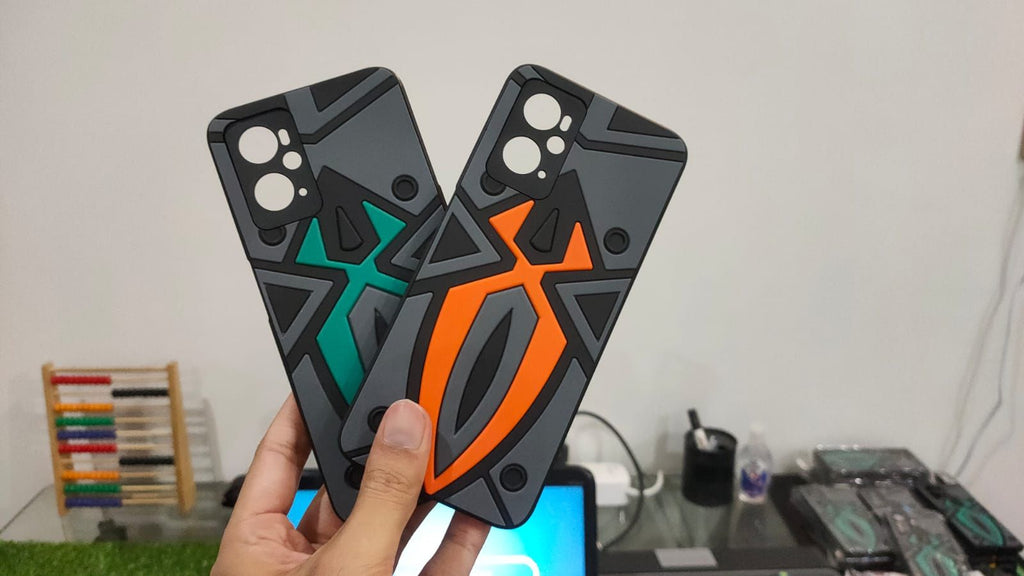 Oppo A76/Real me 9i Cover Spider Design Shockproof Rugged Rubber Back Case