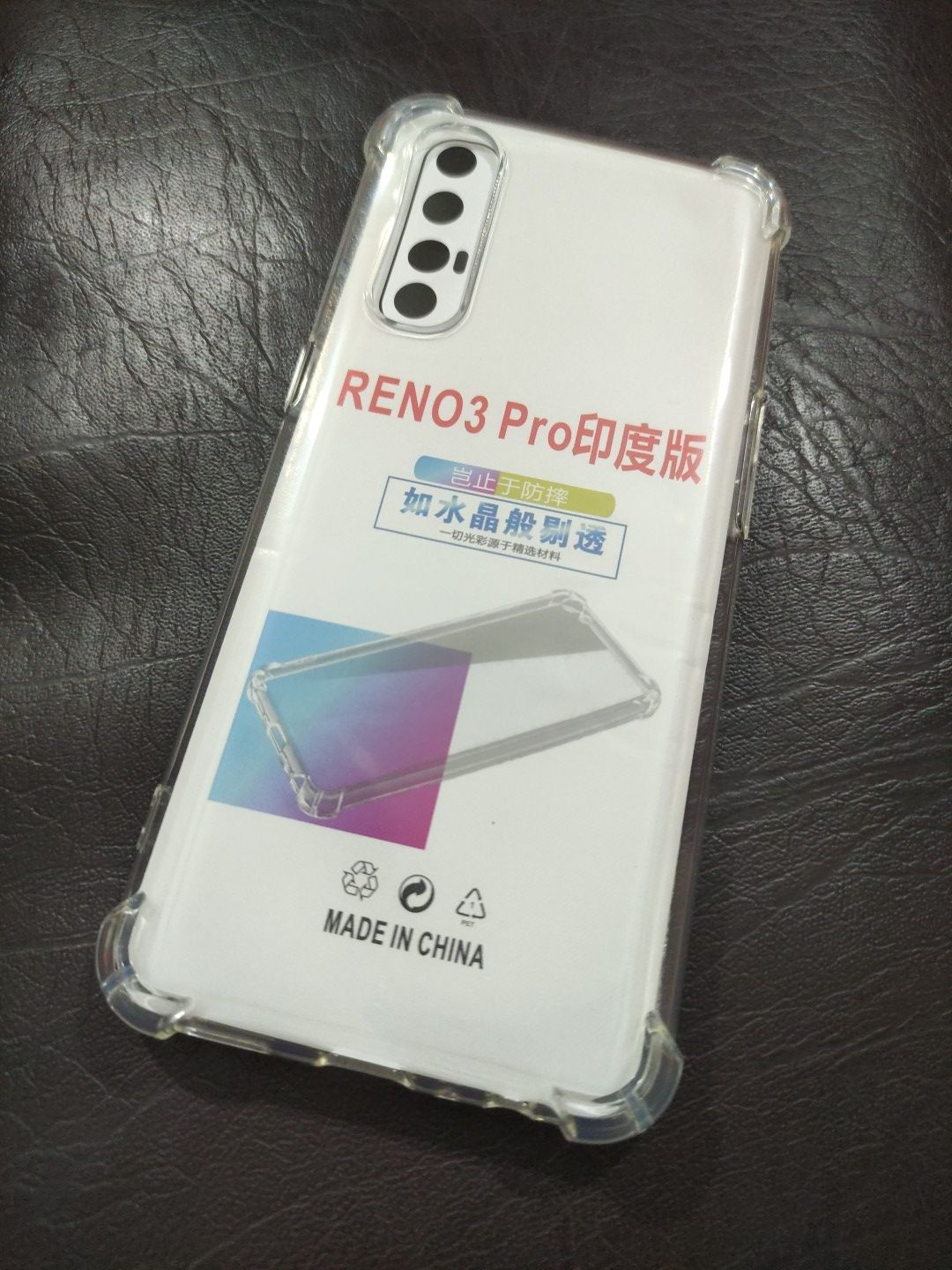 Oppo Reno 3 Pro Soft TPU Clear Transparent Corner Protection Back Cover