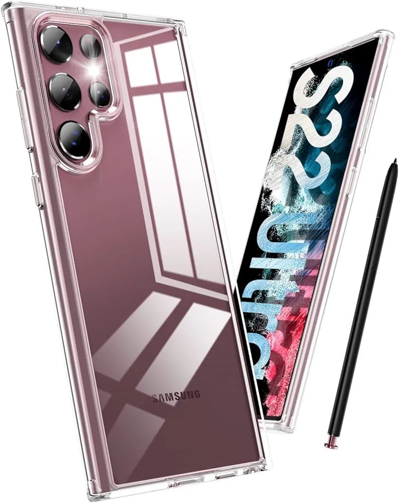 Samsung Galaxy S22 Ultra Soft TPU Clear Corner Protection Back Cover