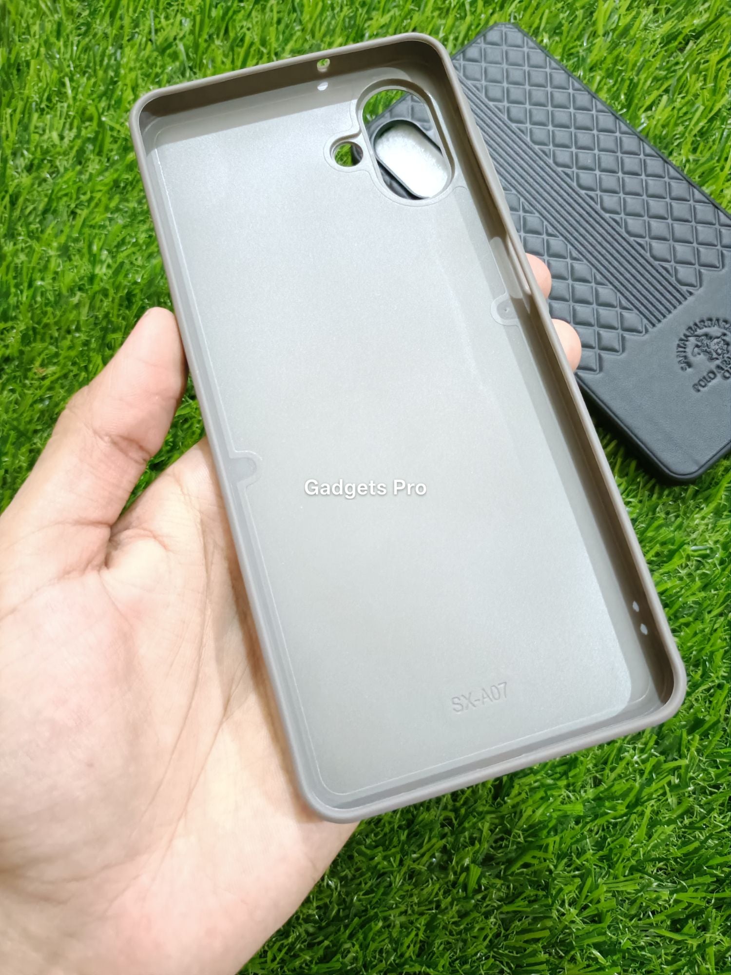 Samsung Galaxy A06 Soft Silicone PU Leather Design Polo Back Cover