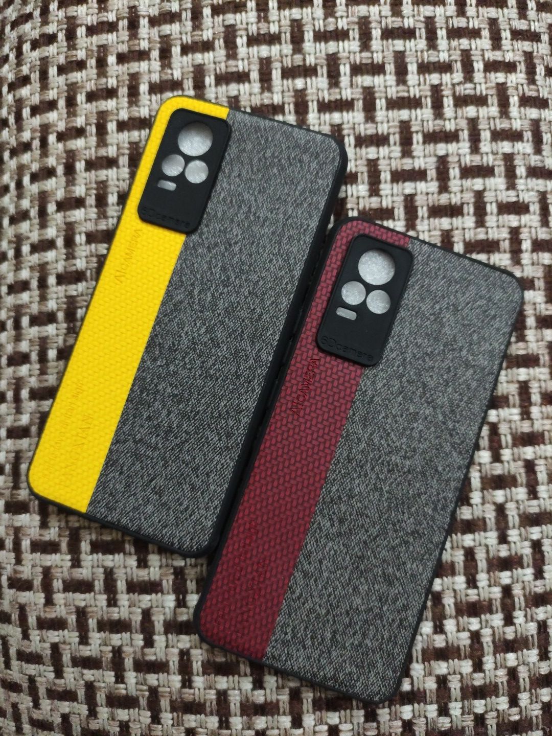 Vivo V21E 4G Soft Silicone Fabrics Stripe Design Back Cover
