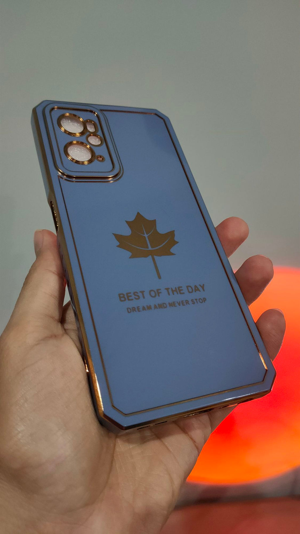 Oppo A76/A96 Premium Quality Camera Protection Chrome Back Cover