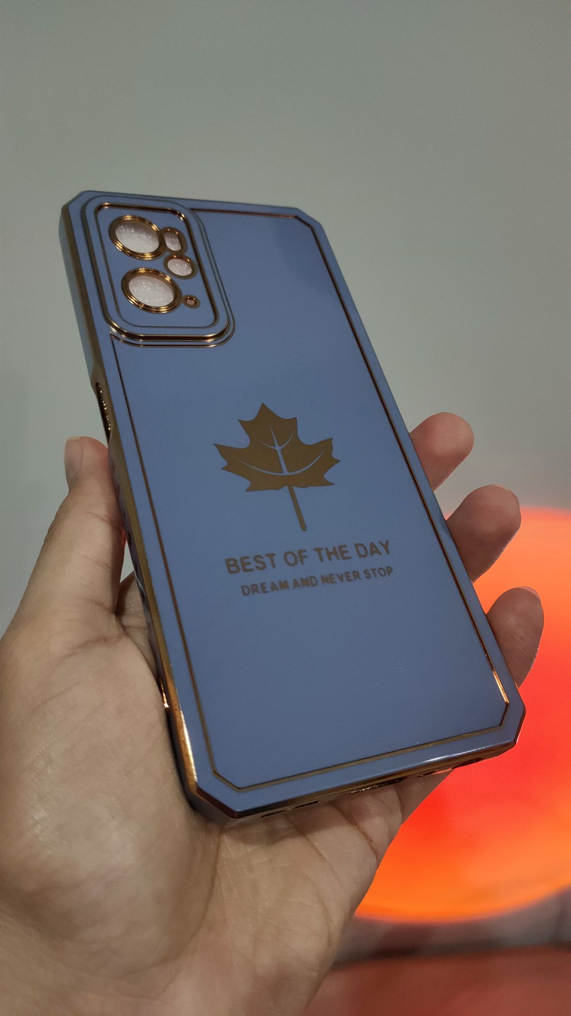 Oppo A76/A96 Premium Quality Camera Protection Chrome Back Cover