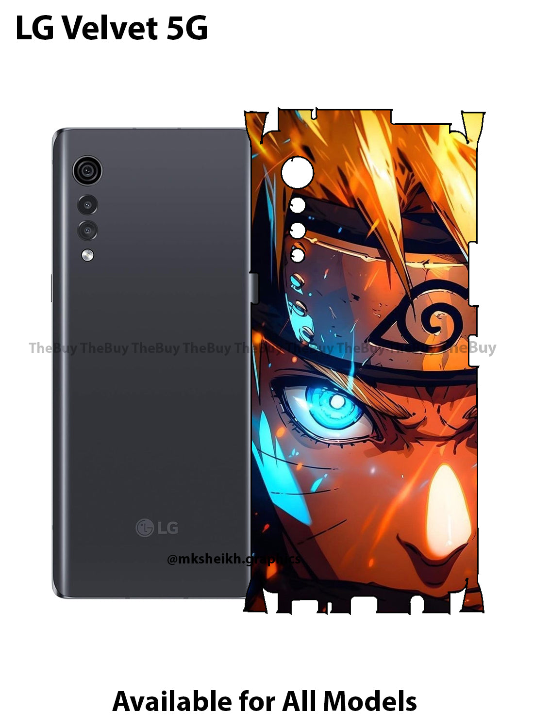 LG Velvet 5G Anime Design Full Body Skin Wrap