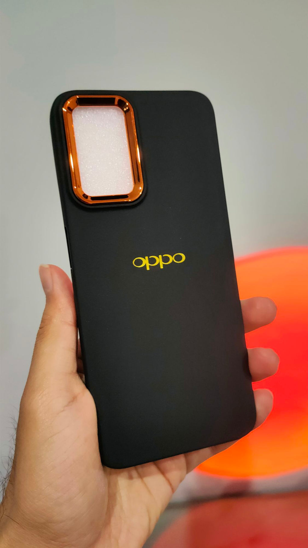 Oppo A76/A96/Real me 9i Premium Quality Camera Protection Ring Soft Silicone Back Cover