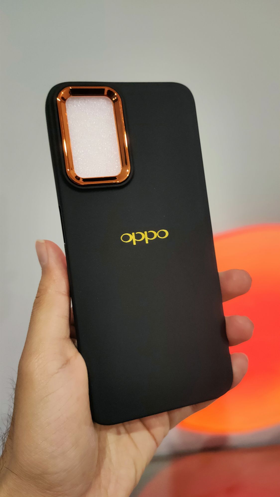 Oppo A76/A96/Real me 9i Premium Quality Camera Protection Ring Soft Silicone Back Cover