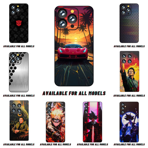 3D Full Body Skin Wrap for All Mobile Models Multiple Designs