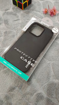 EOURO iPhone 15 Pro Matte Black Camera Protection Silicone Case