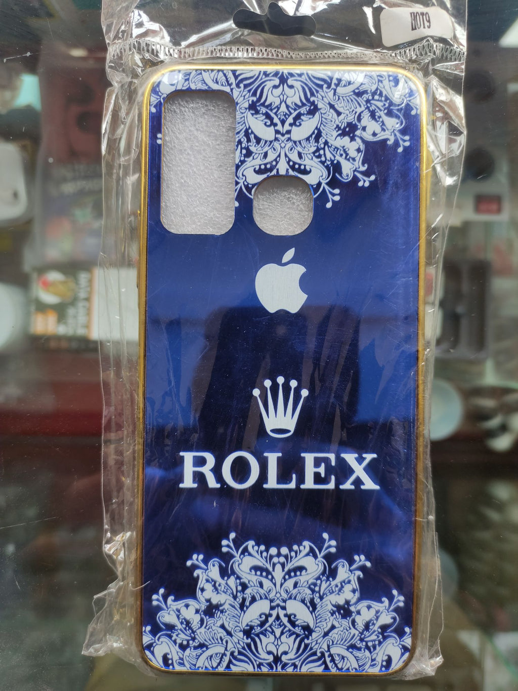Infinix Hot9,Hot9 Play Fancy Gold Plated Mirror back cover