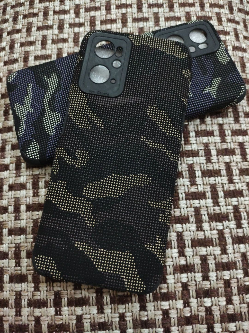 Oppo A76/A96 4G Soft Silicone Camera Protection Textured Back Cover
