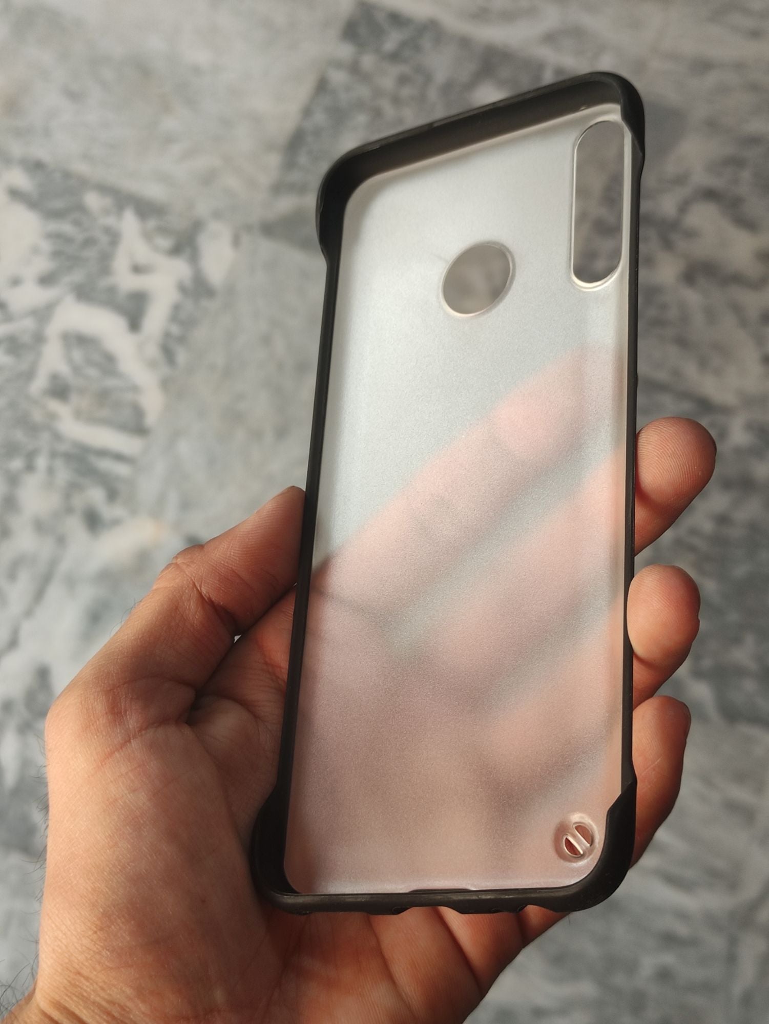 Infinix Hot 8 Transparent Matt Frameless Back Cover